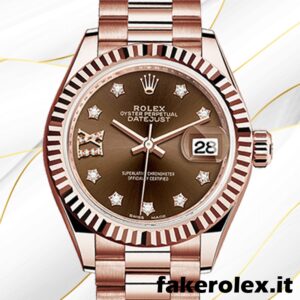 Rolex Datejust 28mm Le signore m279175-0002 Automatico Chocolate Diamond Dial